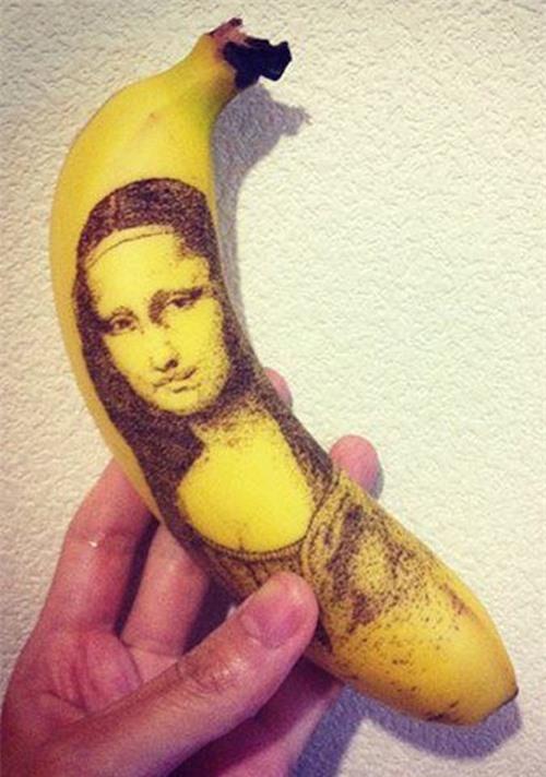 Nàng Mona Lisa được End Cape tái hiện trên vỏ chuối.