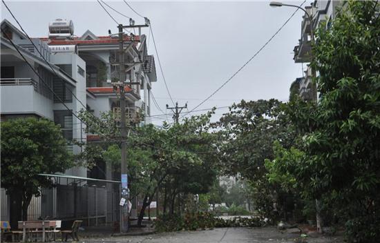 TP Hạ Long, Quảng Ninh sau khi bão Hải Yến đi qua. ( Ảnh: P.H chụp vào lúc hơn 6h sáng 11/11)
