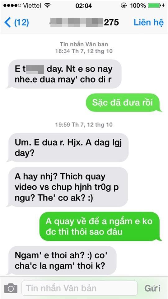 Người tự xưng là bạn trai cũ của 