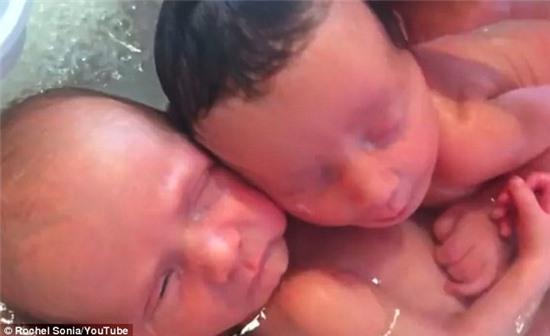 Caught on camera: The two-minute-50-second long clip was uploaded to YouTube on November 8 by Paris-based midwife Sonia Rochel