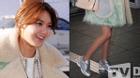 Sooyoung (SNSD) lộ chân gầy như que củi tại sân bay