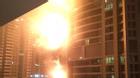 Hiện trường ngổn ngang của tòa nhà 86 tầng bị hỏa hoạn ở Dubai