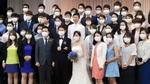 Dân mạng sốc với bức ảnh: “Đám cưới thời dịch MERS” tại Hàn Quốc