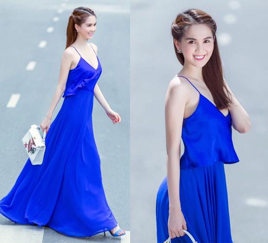 Váy màu xanh nước biển phối với áo màu gì  Bản tin Bình Thuận