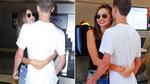 Miranda Kerr ôm chặt tỷ phú kém tuổi tại sân bay