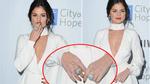 Selena Gomez ăn vận gợi cảm và khoe nhẫn kim cương to 'đồ sộ'
