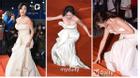 Sao nữ Hàn suýt lộ ngực vì vồ ếch trên thảm đỏ lễ trao giải KBS