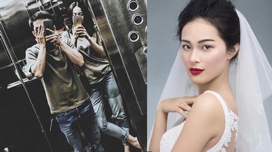 Hạ Vi lại diện đồ đôi, selfie cùng Cường Đô La trong thang máy