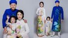Gia đình Phan Đinh Tùng đáng yêu trong bộ ảnh áo dài đón Tết
