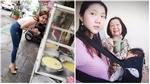 Facebook 24h: Ngọc Trinh ăn chè ở vỉa hè - Ngọc Quyên vừa địu con vừa làm việc nhà