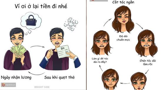 10 vòng tròn luẩn quẩn mà bất cứ cô gái nào cũng đều trải qua