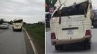 Quảng Ninh: Xe khách biến dạng tan nát vẫn bon bon lưu thông trên đường