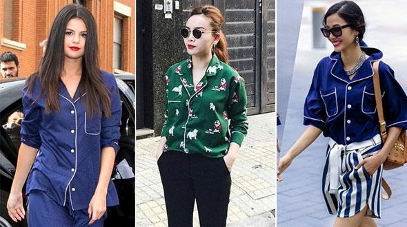 Bạn đã biết cách 'đỏm dáng' với áo sơ mi pijama ngày hè?