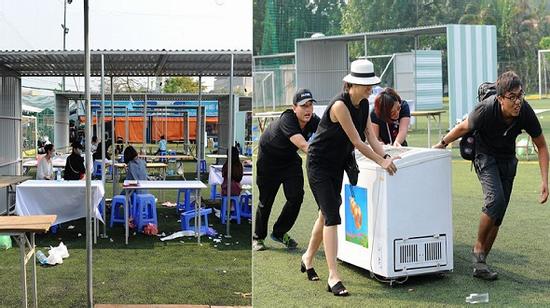 Phạt 25 triệu, giải tán chợ container sau nửa ngày hoạt động