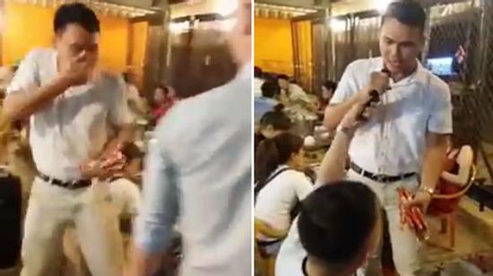 Dân tình sôi sục vì anh chàng hát rong bị khách hất bia vào mặt
