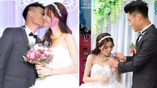 Mạc Hồng Quân liên tục thể hiện tình yêu với Kỳ Hân trong buổi tiệc