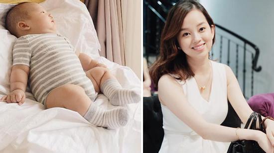 Ly kute an nhiên bên con trai sau đám hỏi của Mạc Hồng Quân