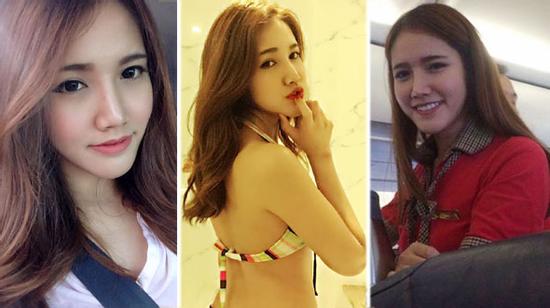 Nhan sắc gây thương nhớ của tiếp viên hàng không bị chụp lén