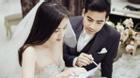 Ngọc Lan cùng chồng Thanh Bình rạng rỡ đi thử váy cưới