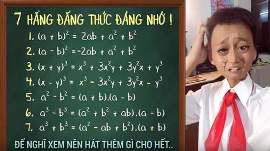 Phát mê bí kíp học thuộc hằng đẳng thức bằng… nhạc chế