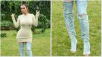 Kim bị chế giễu vì mặc váy len giữa mùa hè và đi boots như được tái chế từ quần jeans