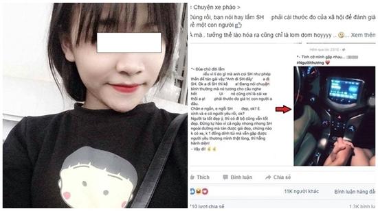 Cô gái có người yêu đi ôtô, chê xe SH gây bất bình