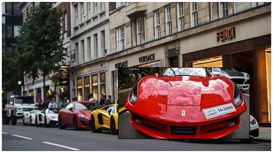 Dàn siêu xe sang chảnh của các tỷ phú Ả Rập đại náo London