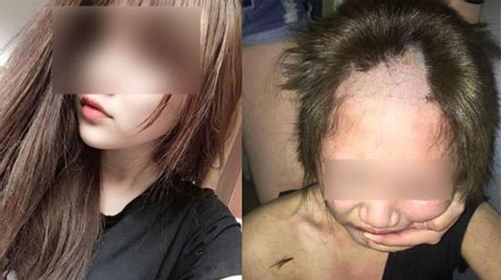 Cặp kè với trai có vợ, 9x xinh đẹp bị bêu riếu, cạo đầu nham nhở