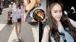 Hotgirl Lào gốc Việt khoe chân dài, check in bánh mì chảo ở phố Hà Nội