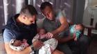Cặp đồng tính nam đầu tiên thế giới có con sinh ba