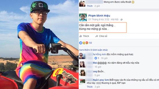 Lạnh gáy với status báo trước cái chết của nam thanh niên Hà Nội