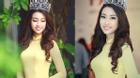 Hoa hậu Đỗ Mỹ Linh rạng rỡ khoe sắc trong áo dài vàng