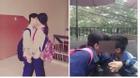Nam sinh lớp 8 quỳ gối tỏ tình, hôn bạn gái tại trường học