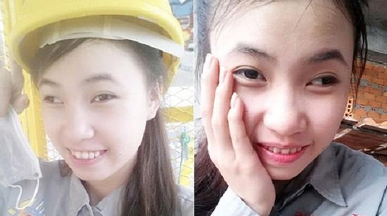 Cô gái mắt lé đi phụ hồ kiếm tiền “tu sửa” nhan sắc