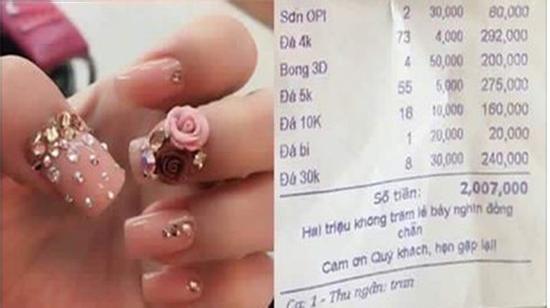 Tranh cãi sôi nổi vì cái hóa đơn làm móng hơn 2 triệu - mới thấy chị em chịu chi đến thế nào