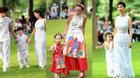 Con trai Trương Quỳnh Anh, con gái Xuân Lan lém lỉnh đi catwalk cùng bố mẹ