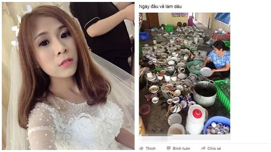 Sự thật sau bức ảnh nàng dâu phải rửa 100 mâm bát đũa