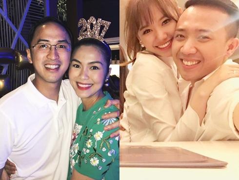 FB 24h: Hà Tăng tròn trịa tháng cuối thai kỳ, vợ chồng Trấn Thành ôm ấp mừng năm mới