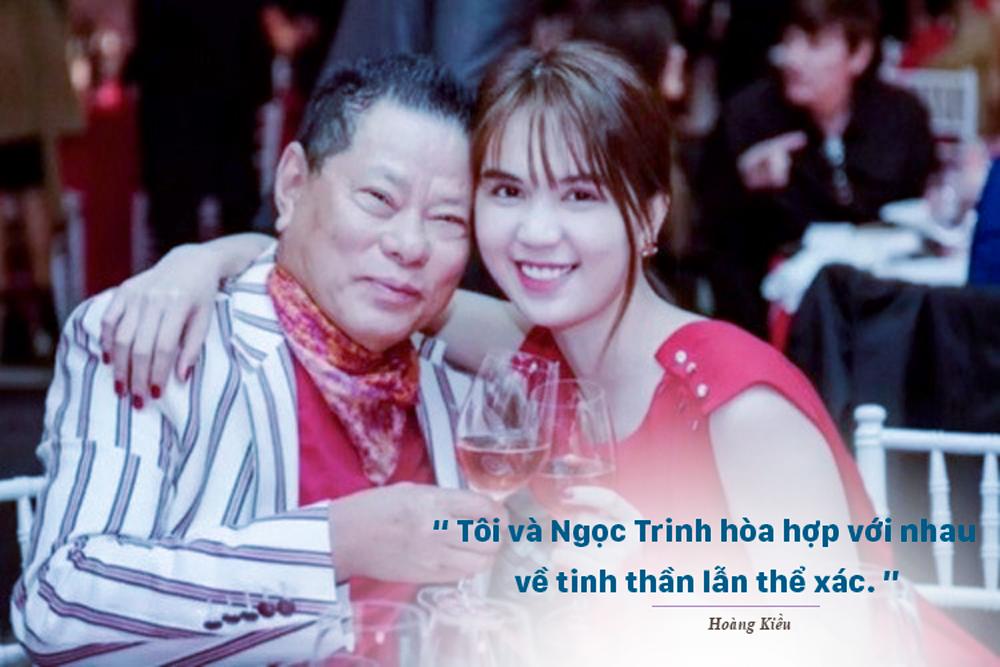 Không chỉ hòa hợp tình cảm, Hoàng Kiều còn hé lộ hòa hợp với Ngọc Trinh cả về thể xác.