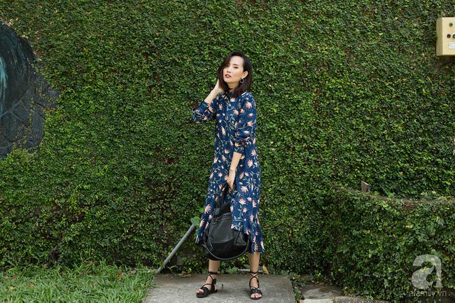 mix & match với cùng 1 chiếc váy midi - Ảnh 1.