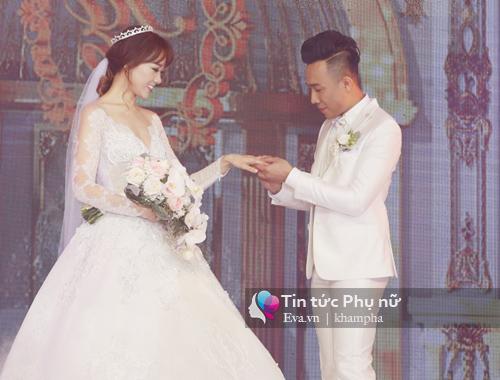 dinh ngoc diep hay thuy diem la co dau co chiec vay cuoi "khung" nhat 2016? - 1