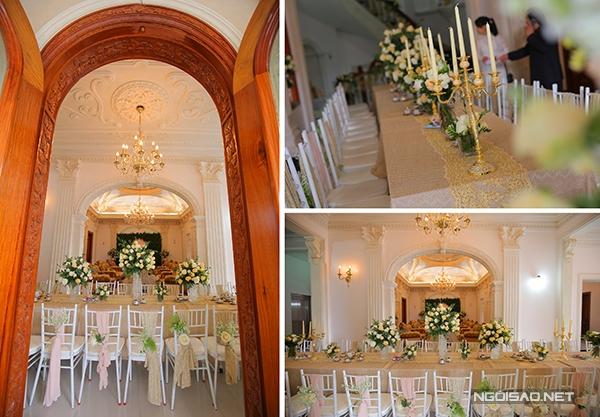 Ghế Chiavari với xuất xứ từ Italy là sự lựa chọn hoàn hảo cho không gian cổ điển châu Âu của “toà lâu đài”.