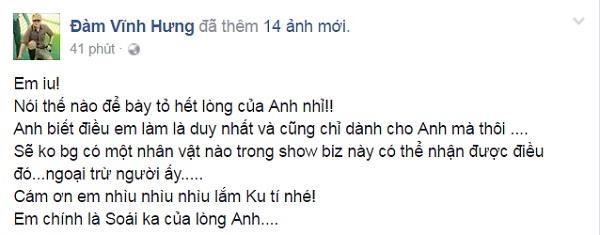 Không phải Dương Triệu Vũ, soái ca trong lòng Đàm Vĩnh Hưng đã chính thức lộ diện...-1