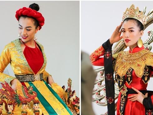 Ít người có thể tưởng tượng được quốc phục mà Lệ Hằng mang dự Miss Universe là như thế này