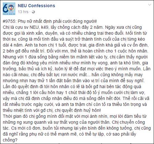 Lời tâm sự Phụ nữ nhất định phải cưới đúng người! gây bão mạng xã hội-1