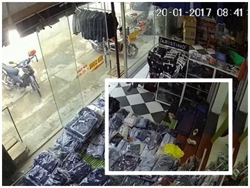 Clip: Công nông mất lái tông vỡ toang cửa kính shop thời trang và cái kết bất ngờ