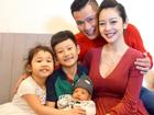 Jennifer Phạm và quý tử mới sinh lần đầu lộ diện trong ngày đầy tháng