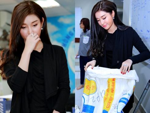 Huyền My bật khóc khi mang tình yêu đến với bệnh nhi ngày giáp Tết