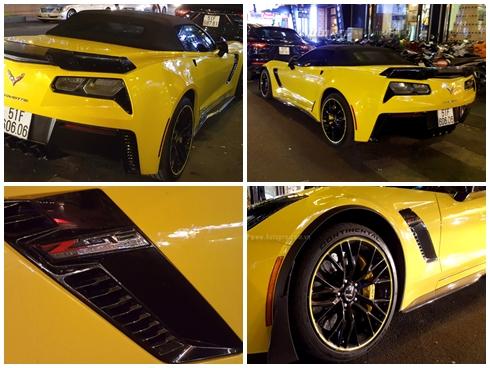 Hàng hiếm Chevrolet Corvette C7 Z06 mui trần biển đẹp dạo chơi tối 29 Tết