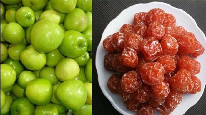 4. Nhân hạt táo. Cây táo ta có vị chua nhưng khi làm mứt lại có vị ngọt chua, rất dễ ăn. Đặc biệt, nhân hạt táo (táo nhân) còn được dùng chế nhiều bài thuốc. Trị bệnh mất ngủ. Dùng 5 – 9g táo nhân sắc riêng, hoặc phối hợp với lạc tiên, bình vôi, mỗi vị 12g, liên tâm 5g. Sắc uống mỗi ngày 1 thang, chia 2 – 3 lần uống trước bữa ăn, uống liền 2 – 3 tuần lễ. Ảnh: Baopphunu.